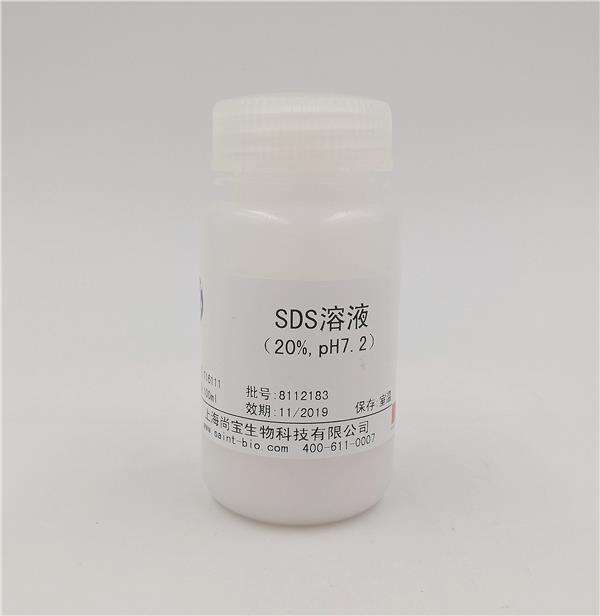 SDS溶液（20%，pH=7.2）